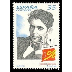 España Spain Emisión Conjunta 1998 España - México Federico García Lorca MNH España Spain Emisión Conjunta 1998 España - México Federico García Lorca MNH