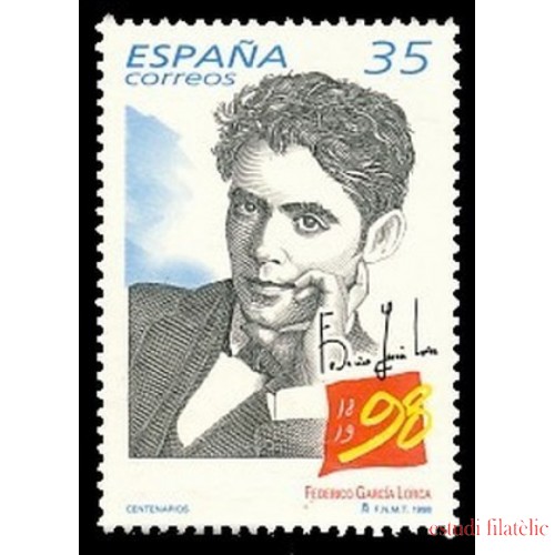 España Spain Emisión Conjunta 1998 España - México Federico García Lorca MNH
