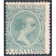España Spain 216 1889/01 Alfonso XIII Pelón sin goma