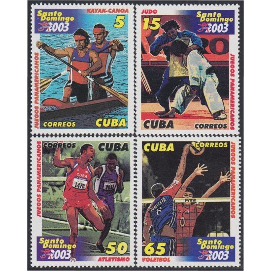 Cuba 4090/93 2003 Juegos panamericanos de Santo Domingo MNH Cuba 4090/93 2003 Juegos panamericanos de Santo Domingo MNH