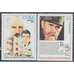 Cuba 4094/95 2003 50 Años del Asalto al Cuartel Moncada MNH Cuba 4094/95 2003 50 Años del Asalto al Cuartel Moncada MNH