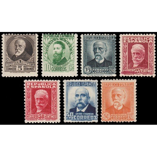 España Spain 655/61 1931-32 Personajes MNH España Spain 655/61 1931-32 Personajes MNH