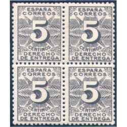 España Spain 592 Bl.4 1931 Derecho de entrega MNH España Spain 592 Bl.4 1931 Derecho de entrega MNH