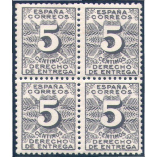 España Spain 592 Bl.4 1931 Derecho de entrega MNH España Spain 592 Bl.4 1931 Derecho de entrega MNH