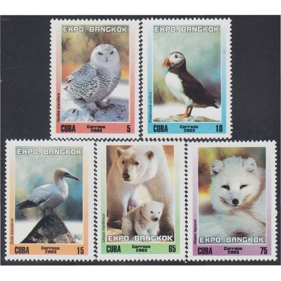Cuba 4102/06 2003 Exposición Filatelica Mundial de Bangkok MNH