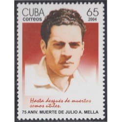 Cuba 4141 2004 75 Años de la Muerte de Julio A Mella. Periodista y escritor MNH Cuba 4141 2004 75 Años de la Muerte de Julio A Mella. Periodista y escritor MNH