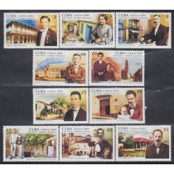 Cuba 4142/51 2004 150 Años del nacimiento de José Martí patriota y escritor MNH Cuba 4142/51 2004 150 Años del nacimiento de José Martí patriota y escritor MNH