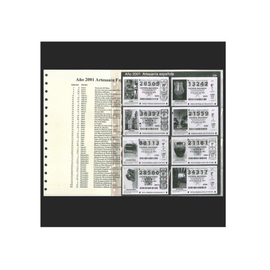 España Spain Lotería Suplemento 2001 SABADOS