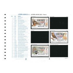 España Spain Lotería Suplemento 2012 JUEVES España Spain Lotería Suplemento 2012 JUEVES