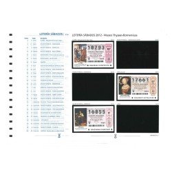 España Spain Lotería Suplemento 2012 SABADOS España Spain Lotería Suplemento 2012 SABADOS