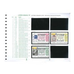 España Spain Lotería Suplemento 2014 SABADOS España Spain Lotería Suplemento 2014 SABADOS