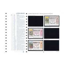 España Spain Lotería Suplemento 2015 SABADOS España Spain Lotería Suplemento 2015 SABADOS