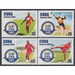 Cuba 4169/72 2004 Centenario de la FIFA MNH Cuba 4169/72 2004 Centenario de la FIFA MNH