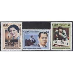Cuba 4173/75 2004 80 Años de la Federación Internacional de Ajedrez MNH Cuba 4173/75 2004 80 Años de la Federación Internacional de Ajedrez MNH