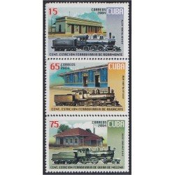 Cuba 4199/01 2004 Centenario de Estaciones de Tren MNH Cuba 4199/01 2004 Centenario de Estaciones de Tren MNH