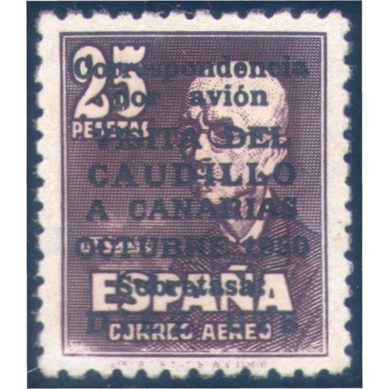 España Spain 1090 1951 Viaje del Caudillo a Canarias MH España Spain 1090 1951 Viaje del Caudillo a Canarias MH