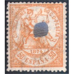 España Spain Telégrafos 149T 1874 usado España Spain Telégrafos 149T 1874 usado