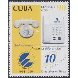 Cuba 4219 2005 10 Años de ETECSA MNH Cuba 4219 2005 10 Años de ETECSA MNH