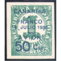 España Spain Canarias 20 1937 Variedad MNH España Spain Canarias 20 1937 Variedad MNH