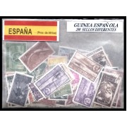 Guinea Española 200 Sellos Diferentes