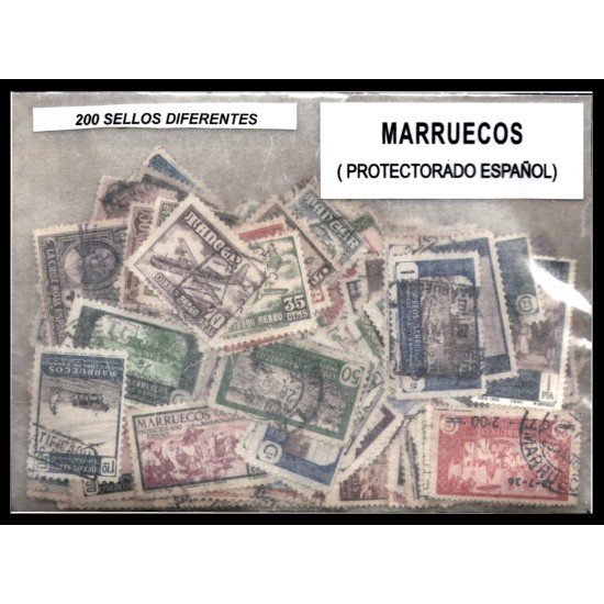 Marruecos 200 Sellos Diferentes Marruecos 200 Sellos Diferentes