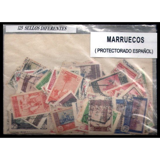 Marruecos 125 Sellos Diferentes Marruecos 125 Sellos Diferentes