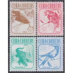 Cuba 4237/40 2005 Serie corriente. Fauna MNH Cuba 4237/40 2005 Serie corriente. Fauna MNH