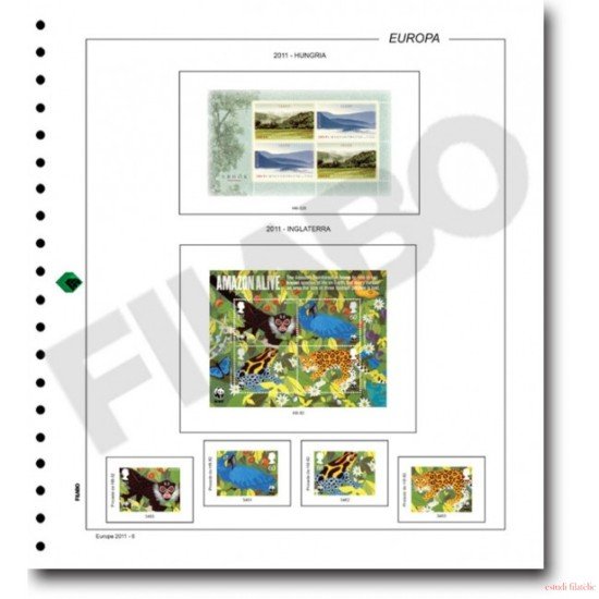 Filabo hojas álbum de sellos de 2019 TEMA EUROPA registro montado con protectores Filabo hojas álbum de sellos de 2019 TEMA EUROPA registro montado con protectores