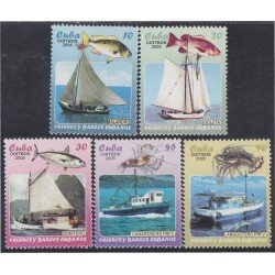 Cuba 4251/55 2005 Barcos de pesca MNH Cuba 4251/55 2005 Barcos de pesca MNH