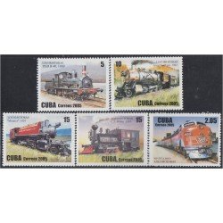 Cuba 4256/60 2005 Locomotoras MNH Cuba 4256/60 2005 Locomotoras MNH