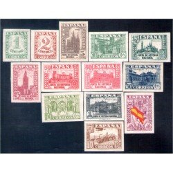España Spain 802/13s 1936/37 Junta de Defensa Nacional Sin dentar MH España Spain 802/13s 1936/37 Junta de Defensa Nacional Sin dentar MH