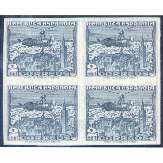 España Spain 769s Bl.4 1938 Autogiro La Cierva C-30 MNH España Spain 769s Bl.4 1938 Autogiro La Cierva C-30 MNH