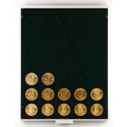 Lindner 2111C Bandeja 32,5 mm para monedas con 35 hoyos redondos