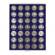 Lindner 2111M Bandeja 32,5 mm para monedas con 35 hoyos redondos