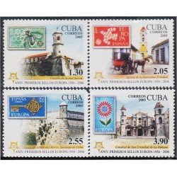 Cuba 4275A/78A 2005 50 Años de la primera Emisión de los sellos del Tema Europa MNH Cuba 4275A/78A 2005 50 Años de la primera Emisión de los sellos del Tema Europa MNH