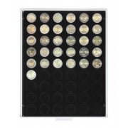 Lindner 2154C Bandeja 25,75 para monedas con 54 hoyos redondos