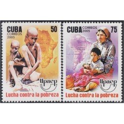 Cuba 4279/80 2005 Serie América UPAEP Lucha contra la pobreza MNH