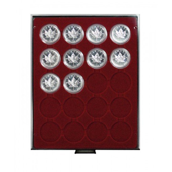 Lindner 2620 Bandeja 46 mm para monedas con con 20 huecos redondos en cápsulas Lindner 2620 Bandeja 46 mm para monedas con con 20 huecos redondos en cápsulas
