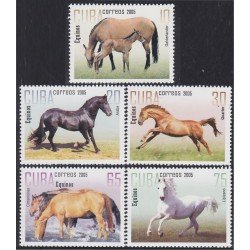Cuba 4291/95 2005 Caballos Horses MNH