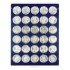 Lindner 2226M Bandeja 39,5 mm para monedas con 30 huecos redondos en cápsulas