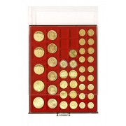 Lindner 2745 Bandeja 24,28,39 y 44  mm monedas con 45 cuadrados sueltas  (SURT)