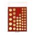 Lindner 2745 Bandeja 24,28,39 y 44  mm monedas con 45 cuadrados sueltas  (SURT)