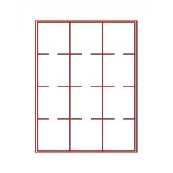 Lindner 2613 Bandeja 68 mm para monedas con 12 huecos cuadrados