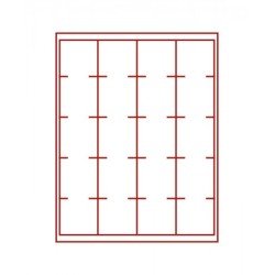 Lindner 2621 Bandeja 51 mm para monedas con 20 huecos cuadrados para octos, envases y marquitos