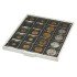 Lindner 2122C Bandeja 50 mm para monedas con 20 huecos cuadrados para octos y marquitos