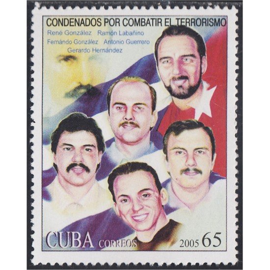 Cuba 4299 2005 Homenaje a 5 Cubanos condenados por Luchar contra el terrorismo MNH Cuba 4299 2005 Homenaje a 5 Cubanos condenados por Luchar contra el terrorismo MNH