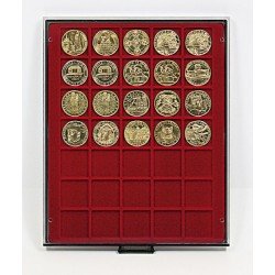 Lindner 2735 Bandeja 36 mm para monedas con 35 huecos cuadrados Lindner 2735 Bandeja 36 mm para monedas con 35 huecos cuadrados