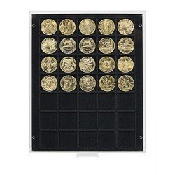 Lindner 2135C Bandeja 36 mm para monedas con 35 huecos cuadrados Lindner 2135C Bandeja 36 mm para monedas con 35 huecos cuadrados
