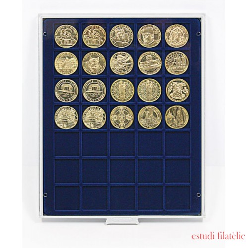 Lindner 2135M Bandeja 36 mm para monedas con 35 huecos cuadrados