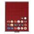 Lindner 2748F Bandeja 30 mm para monedas con 48 compartimentos cuadrados